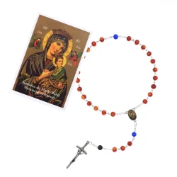 Koronka do Matki Bożej Nieustającej Pomocy  - instrukcja modlitwy + koronka